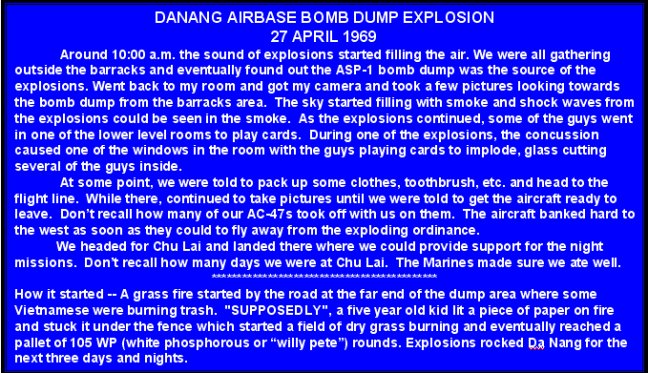 Danang Bomb Dump 1969